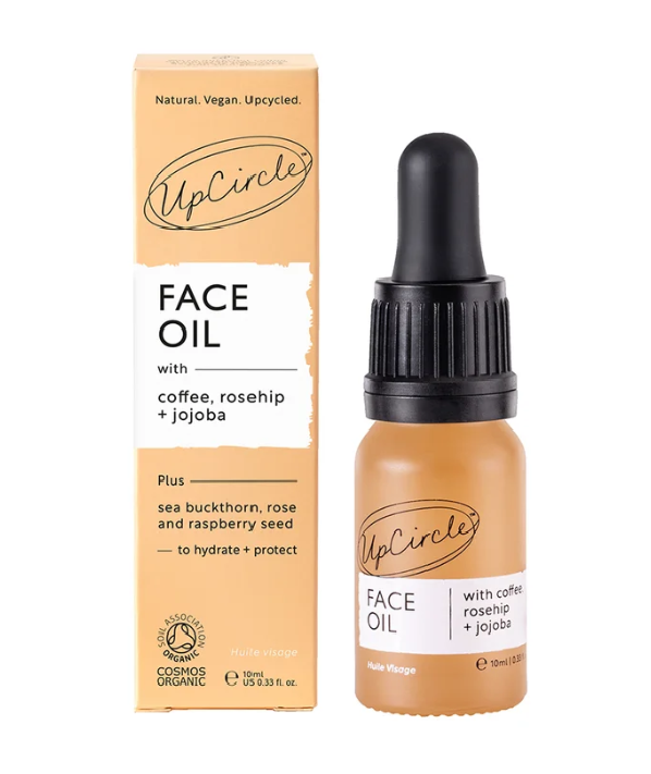 UpCircle Face Oil – organiczny olejek do twarzy z kawą, dziką różą i jojobą 10 ml