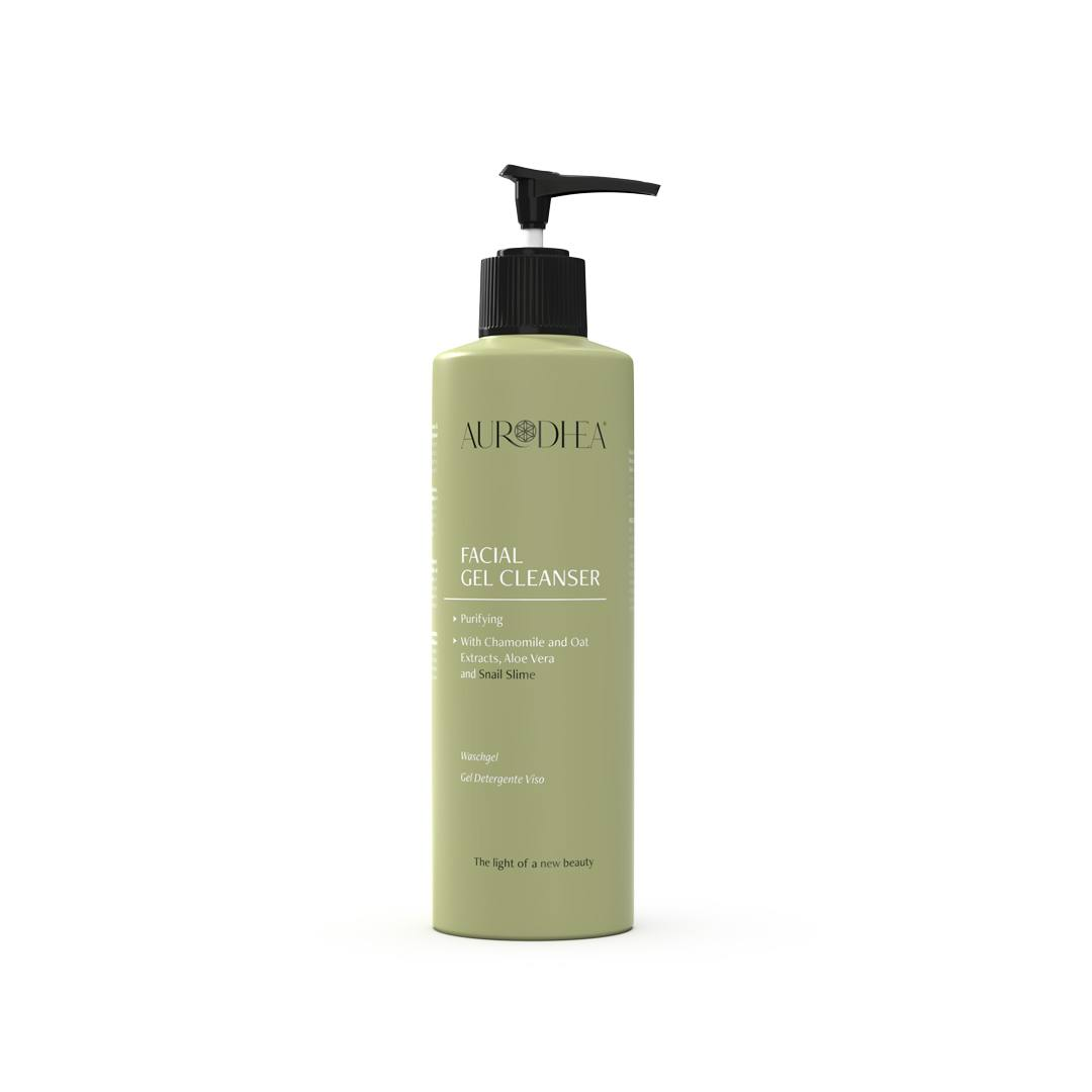 Aurodhea Facial Gel Cleanser – Żel do mycia twarzy ze śluzem ślimaka, aloesem i rumiankiem