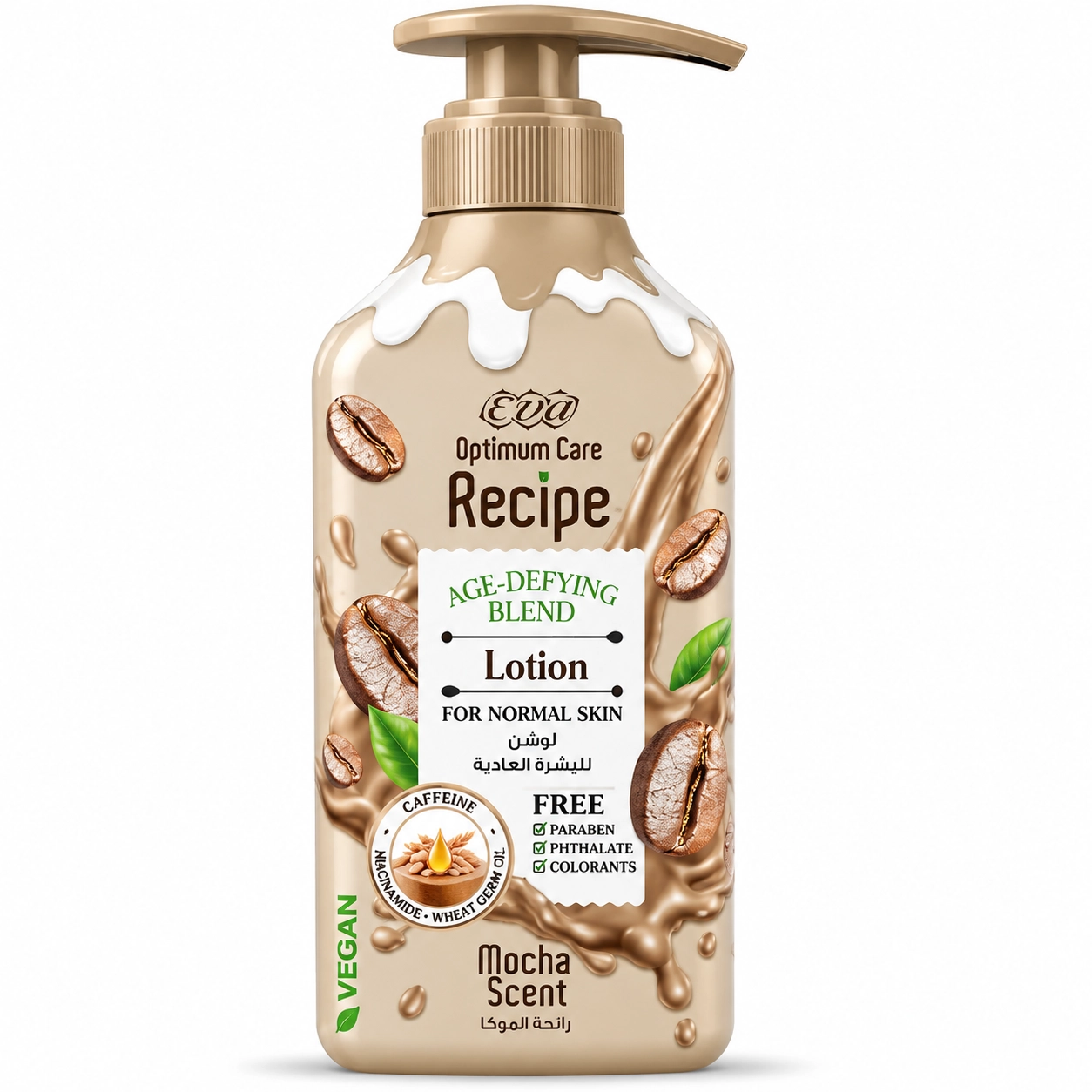 EVA Optimum Care Recipe Age-Defying Blend Lotion Zapach Mocha 370 ml