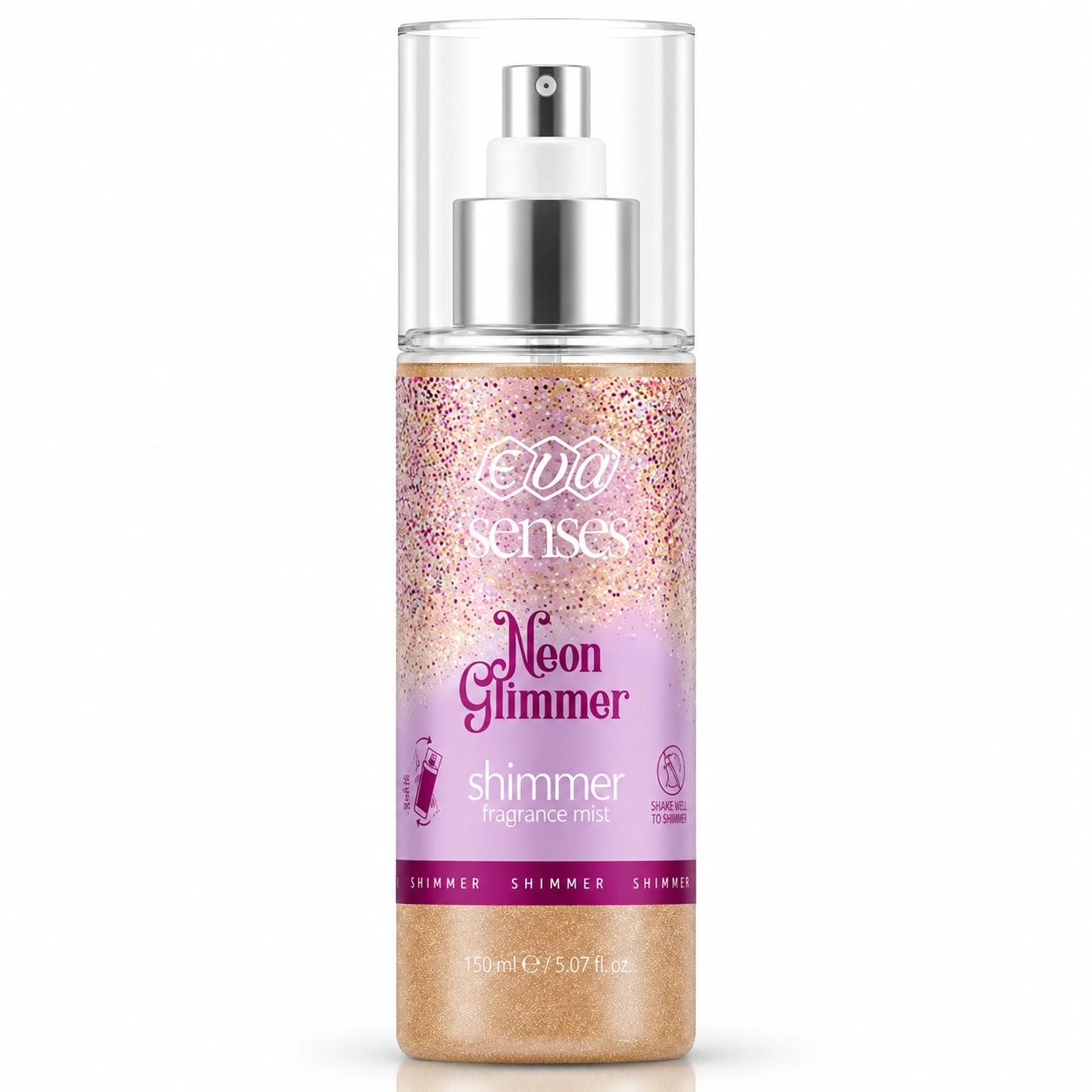 EVA Senses Neon Glimmer Shimmer Shimmer Body Spray 150 ml