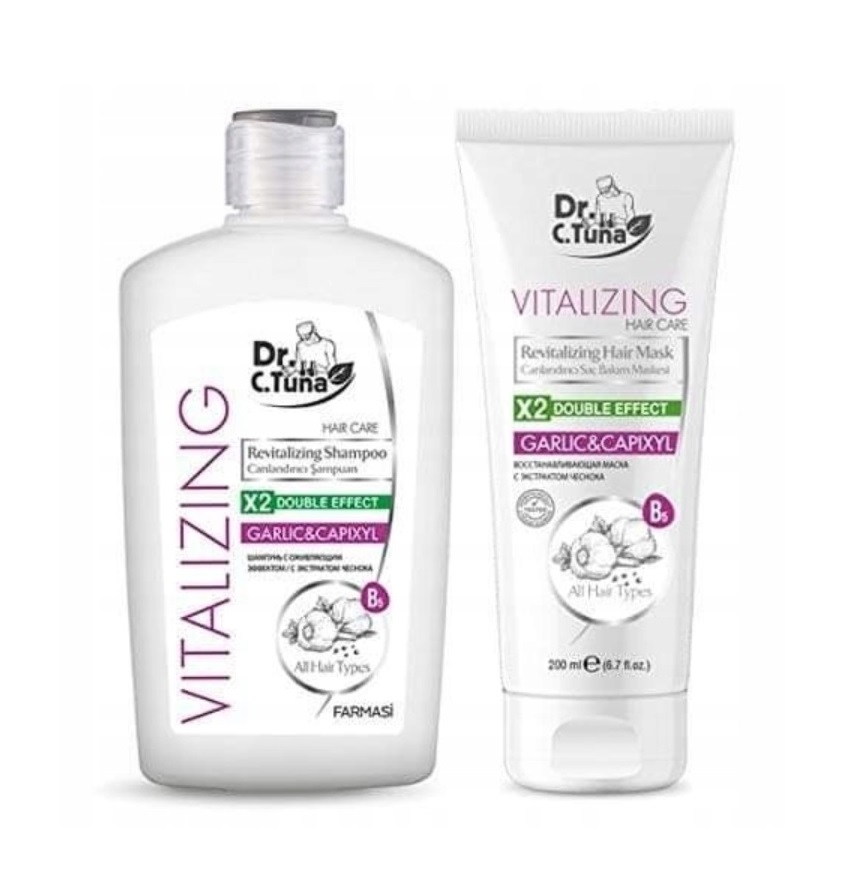 Dr. C. Tuna Vitalizing – szampon rewitalizujący 500 ml + maska regenerująca do włosów 200 ml