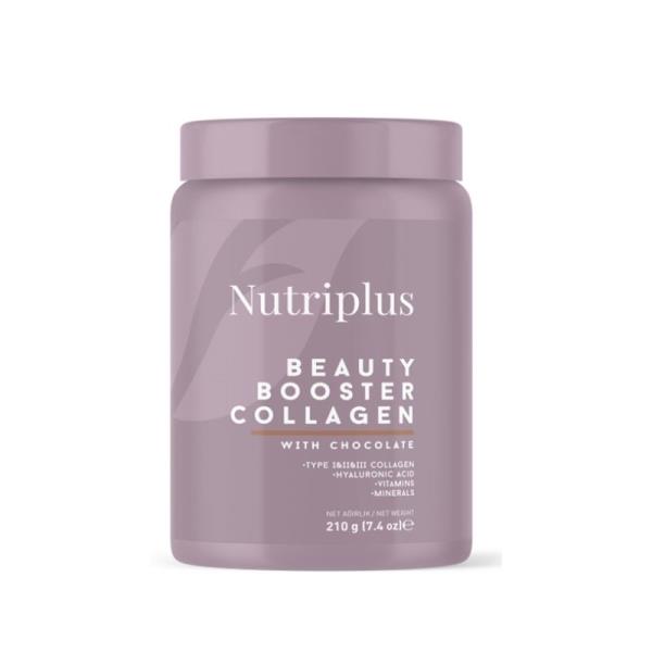 Nutriplus Beauty Booster Collagen – hydrolizowany kolagen z kwasem hialuronowym, czekoladowy 210 g