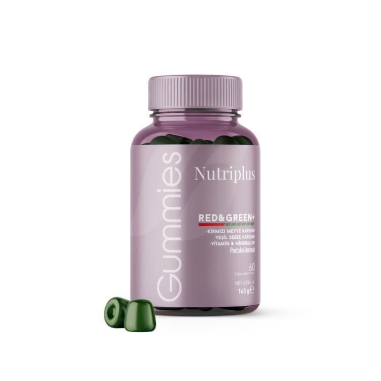 Nutriplus | Żelki Red & Green Mix 60 cukierków