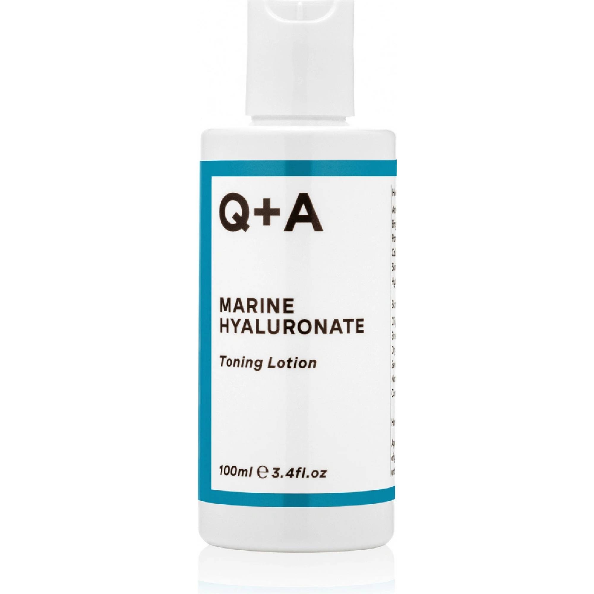 Q+A Marine Hyaluronate Toning Lotion – nawilżająca woda tonizująca z kwasem hialuronowym 100 ml