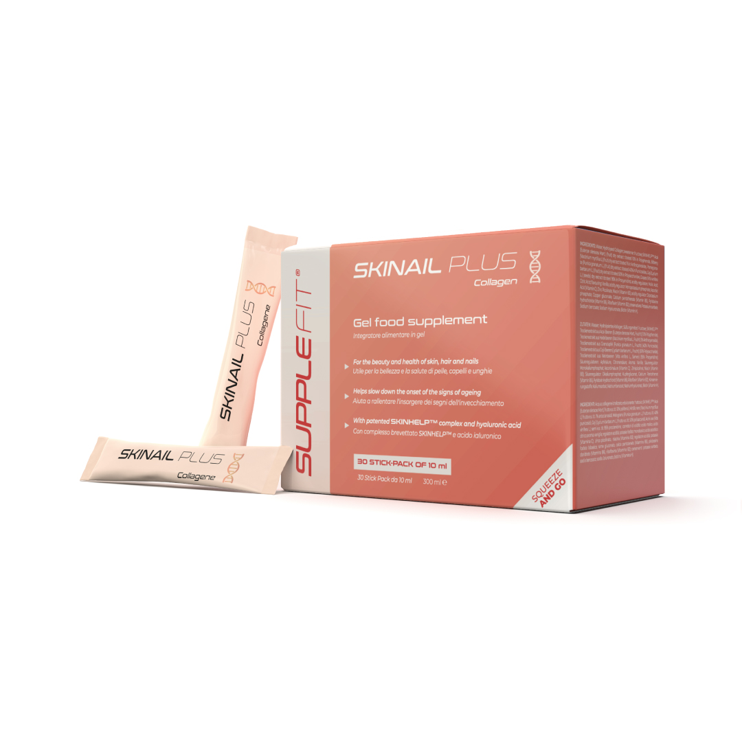 SKINAIL PLUS | Żelowy suplement diety dla piękniejszej skóry, włosów i paznokci 300 ml