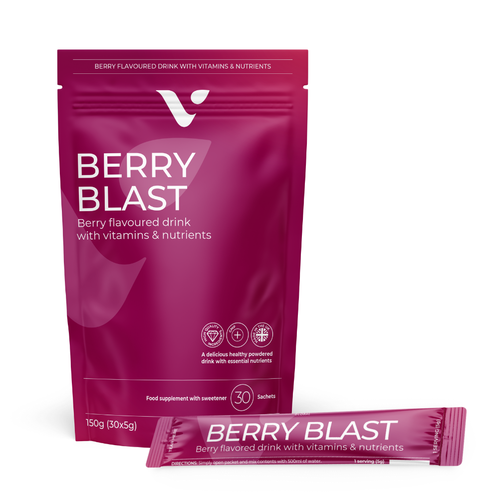Valentus Berry Blast – napój owocowy dodający energii i wspomagający odchudzanie, 30 saszetek