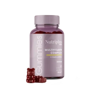 Farmasi Nutriplus multivitamínové želé bonbony nabízí chutnou a praktickou formu denní doplňkové výživy. Balení 165 g obsahuje 60 jahodových želé (dávka na 30 dní při 2 denně). Produkt je bez přidaného cukru, bez želatiny, vhodný pro vegany i celiaky. Kombinace vitaminů A, C, D, B6, B12, kyseliny listové, zinku a jódu podporuje imunitu, růst, zdravé kosti a zrak a přispívá k energetickému metabolismu. Výrobek prochází kontrolami podle HACCP a GMP. Skladujte v suchu a mimo přímé slunce.