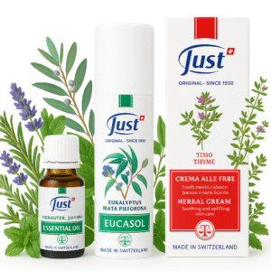 Just | Eucasol 50 ml + Krem tymiankowy 60 ml + Olejek z 31 ziół 20 ml