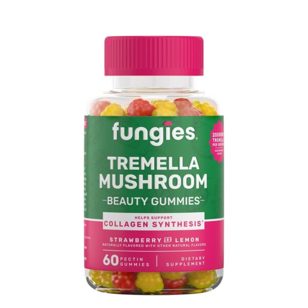 Tremella gummies, Fungies, houba krásy, kolagen, hydratace pleti, doplněk pro pokožku, tremella fuciformis, beauty gummies, přírodní kolagen, veganský doplněk na pleť, doplněk stravy pro krásu.